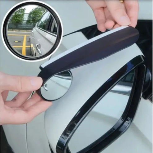 Mini Espejo Retrovisor Ajustable 180° con Anti Lluvia