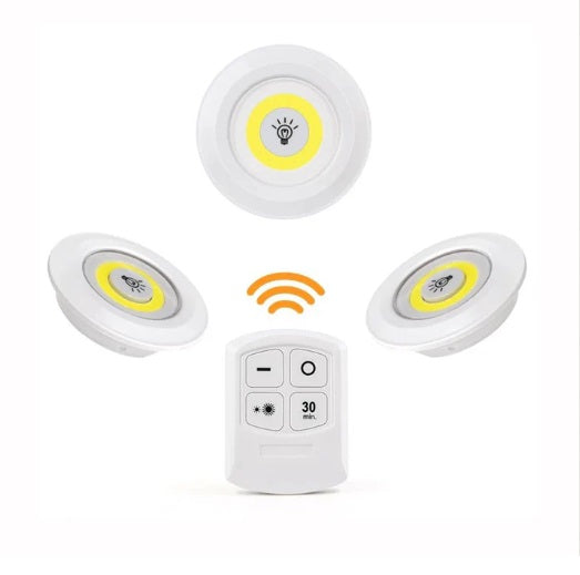 SET DE 3 LUCES LED CONTROL REMOTO